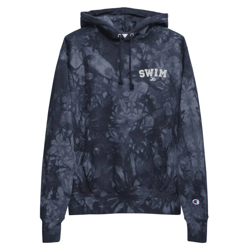 Swim Champion® Premium Embroidered Pullover Tie-Dye Hoodie