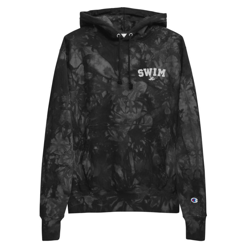 Swim Champion® Premium Embroidered Pullover Tie-Dye Hoodie