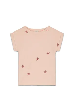 T-Shirt en Coton Bio Bama Etoile de Mer Rose