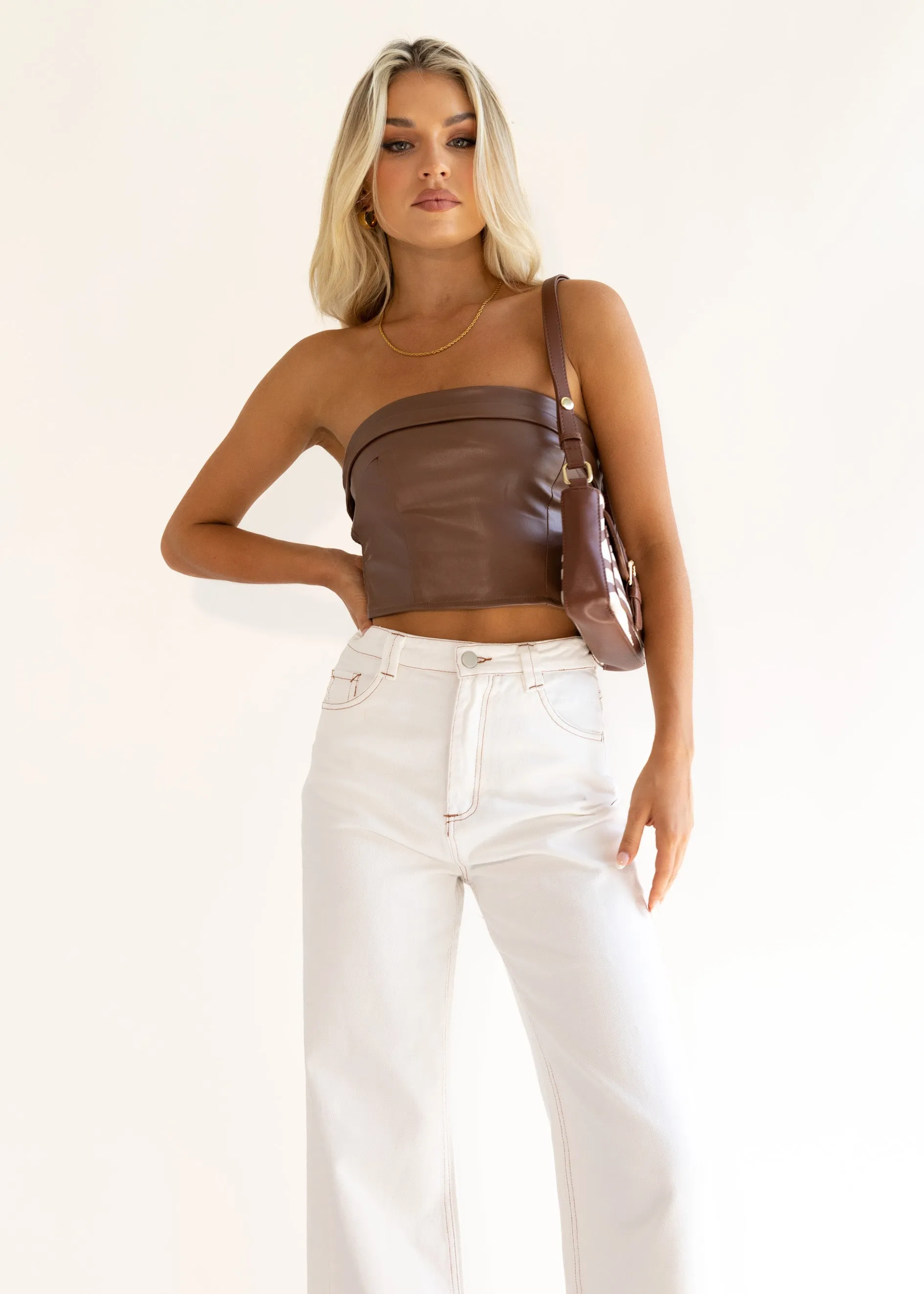 Texah Wide Leg Jeans - Off White