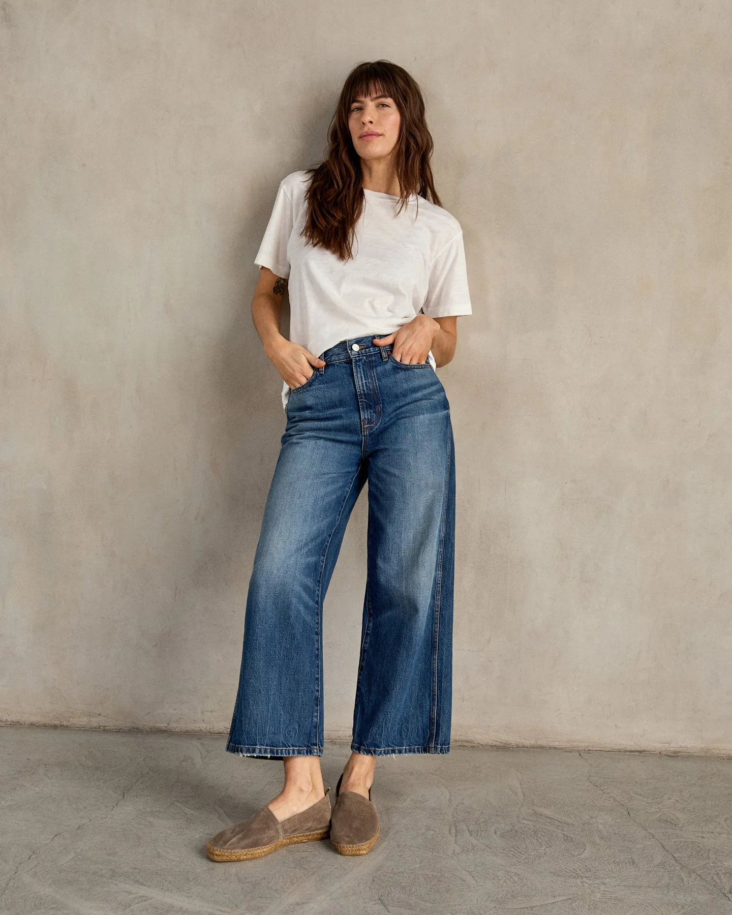 The Brook Wide Leg Jean
