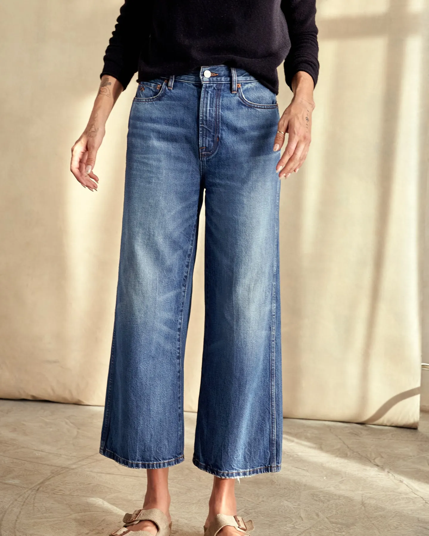 The Brook Wide Leg Jean