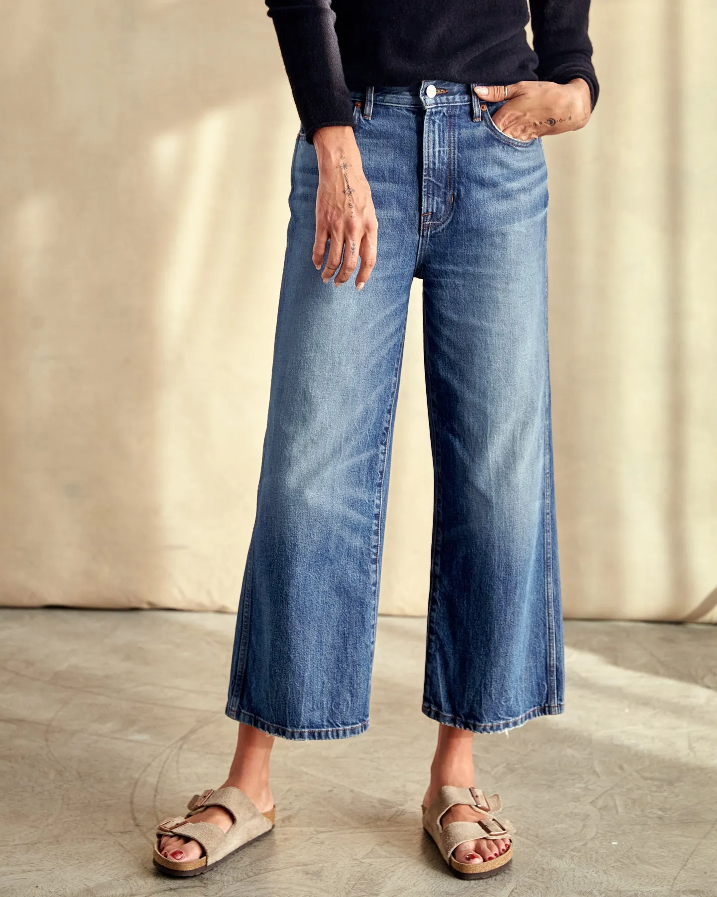 The Brook Wide Leg Jean