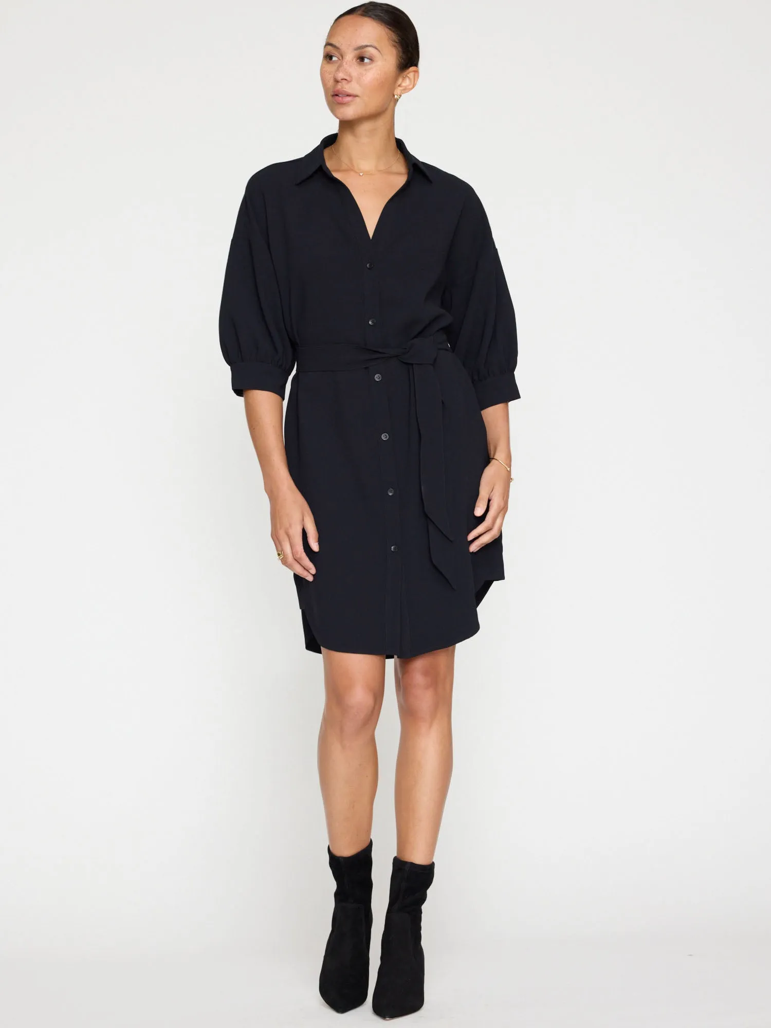 The Kate Crepe Belted Dress