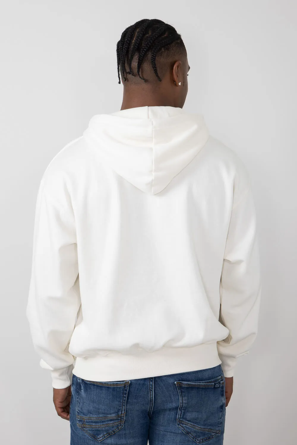 The North Face Evolution Vintage Hoodie for Men in White Dune | NF0A84GE-QLI-WHT