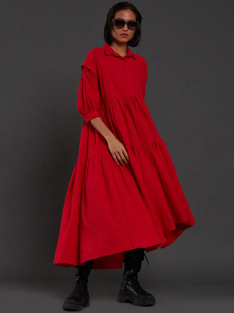 Tiered Shirt Dress