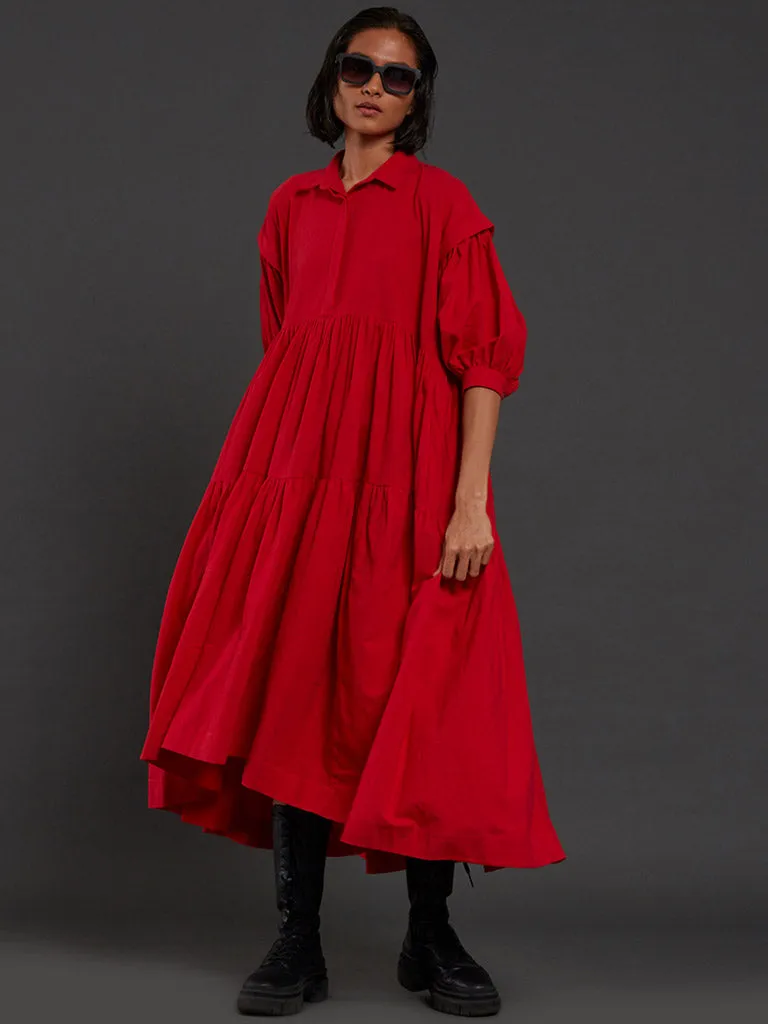 Tiered Shirt Dress