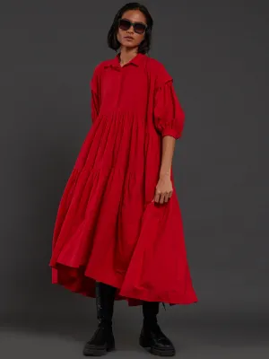 Tiered Shirt Dress