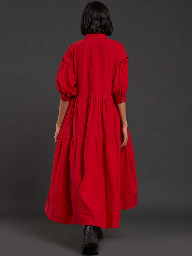 Tiered Shirt Dress