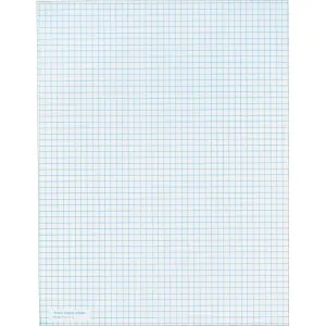 TOPS 5 Square/Inch Quadrille Pads - Letter