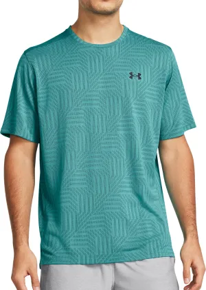 Under Armour Tech Vent Geotessa Short Sleeve Mens Training Top - Green