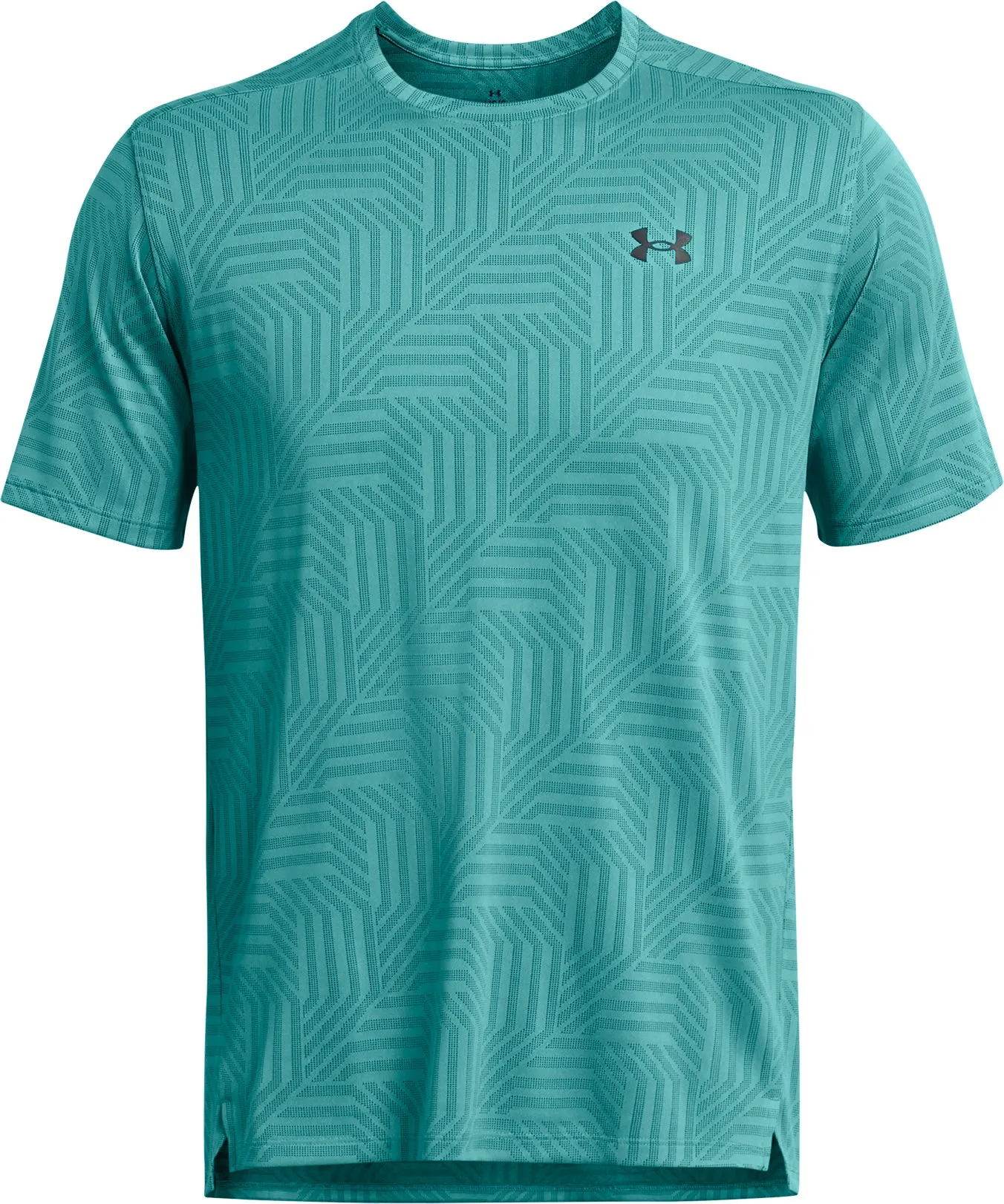 Under Armour Tech Vent Geotessa Short Sleeve Mens Training Top - Green