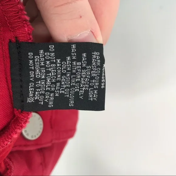 UNIVERSAL STANDARD Bae Boyfriend Jeans Cropped Red Scooter High Rise Stretch