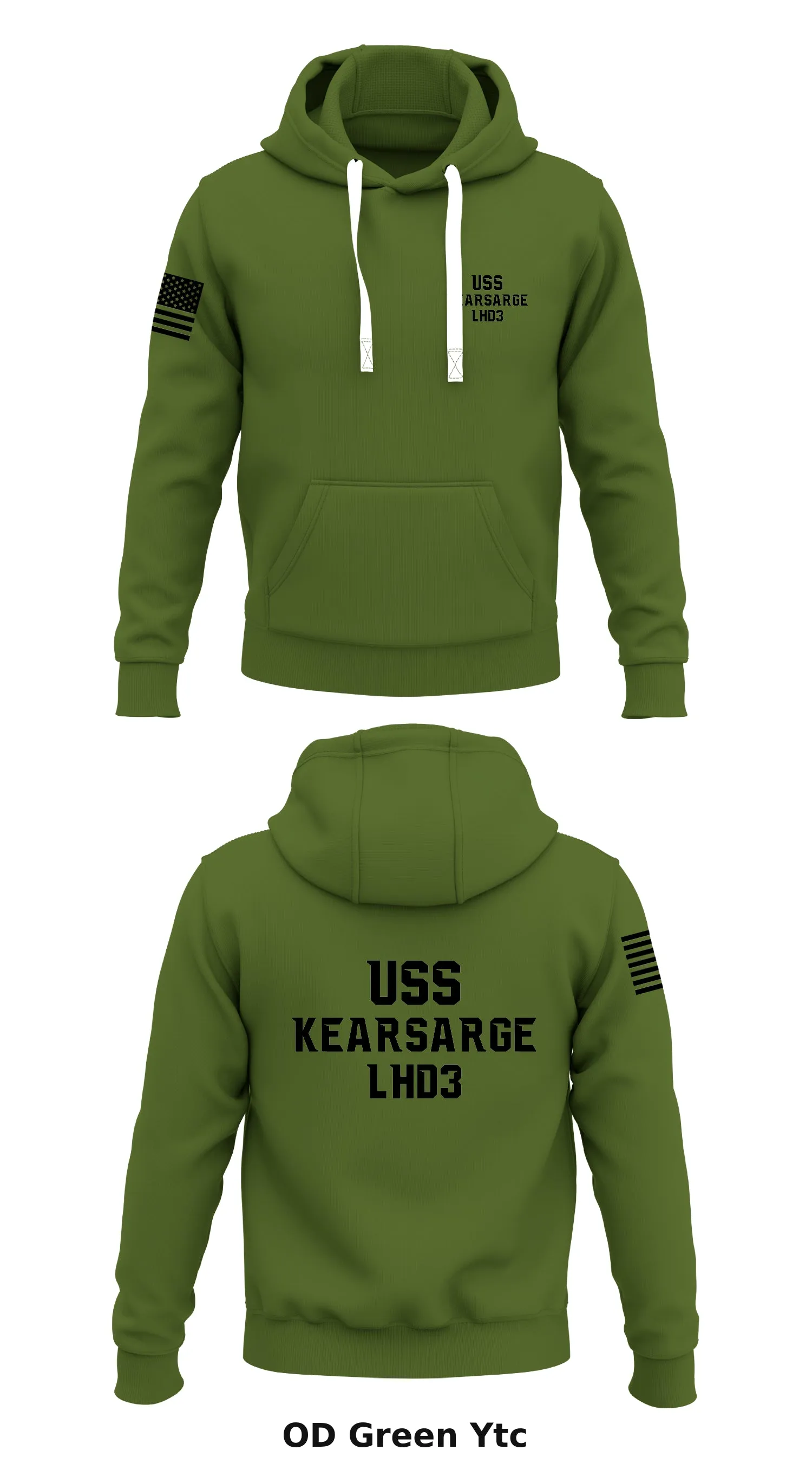 USS KEARSARGE LHD3 Store 1  Core Men's Hooded Performance Sweatshirt - Ytc