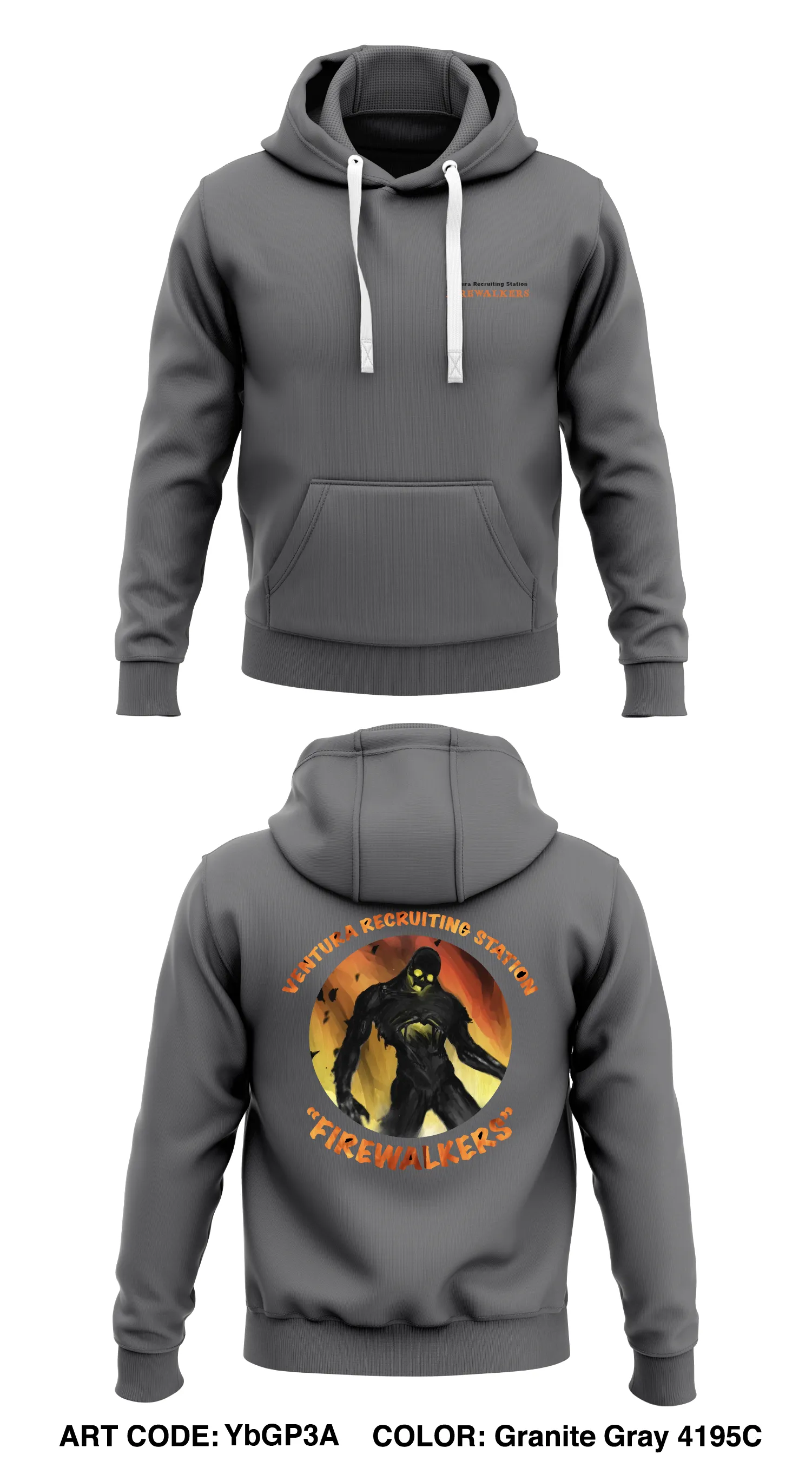 Ventura Recruiting Station Store 1  Core Men's Hooded Performance Sweatshirt - YbGP3A