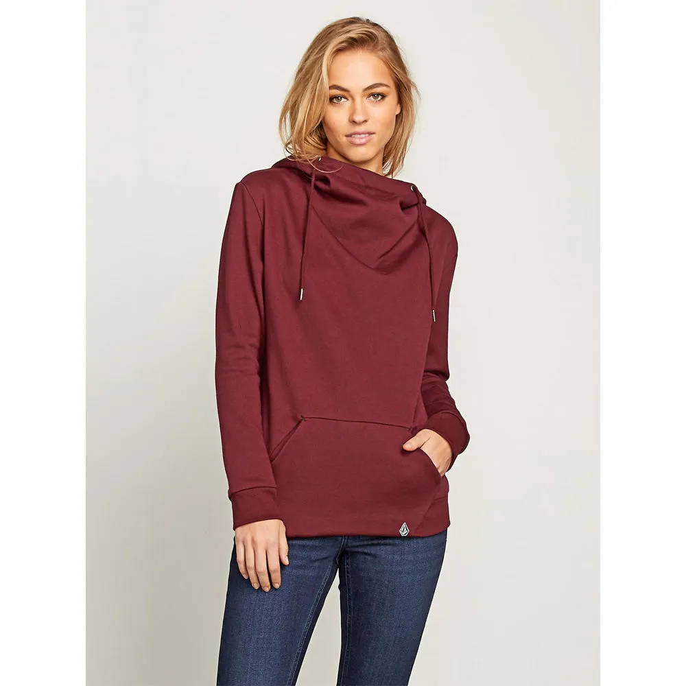 Volcom Walk On By Womens High Neck Pullover Hoodies