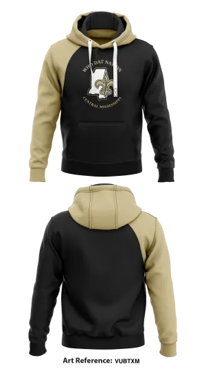 Who Dat Nations of Central Mississippi Store 1  Core Men's Hooded Performance Sweatshirt - VubtxM
