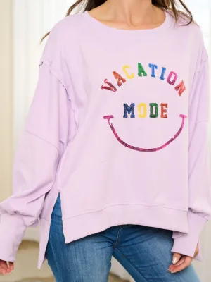 WOMEN'S LONG SLEEVE GRAPHIC TOP