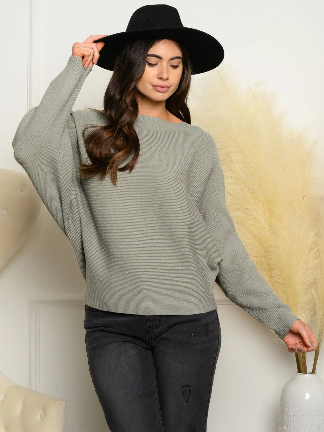 WOMEN'S LONG SLEEVE LOOSE FIT TOP
