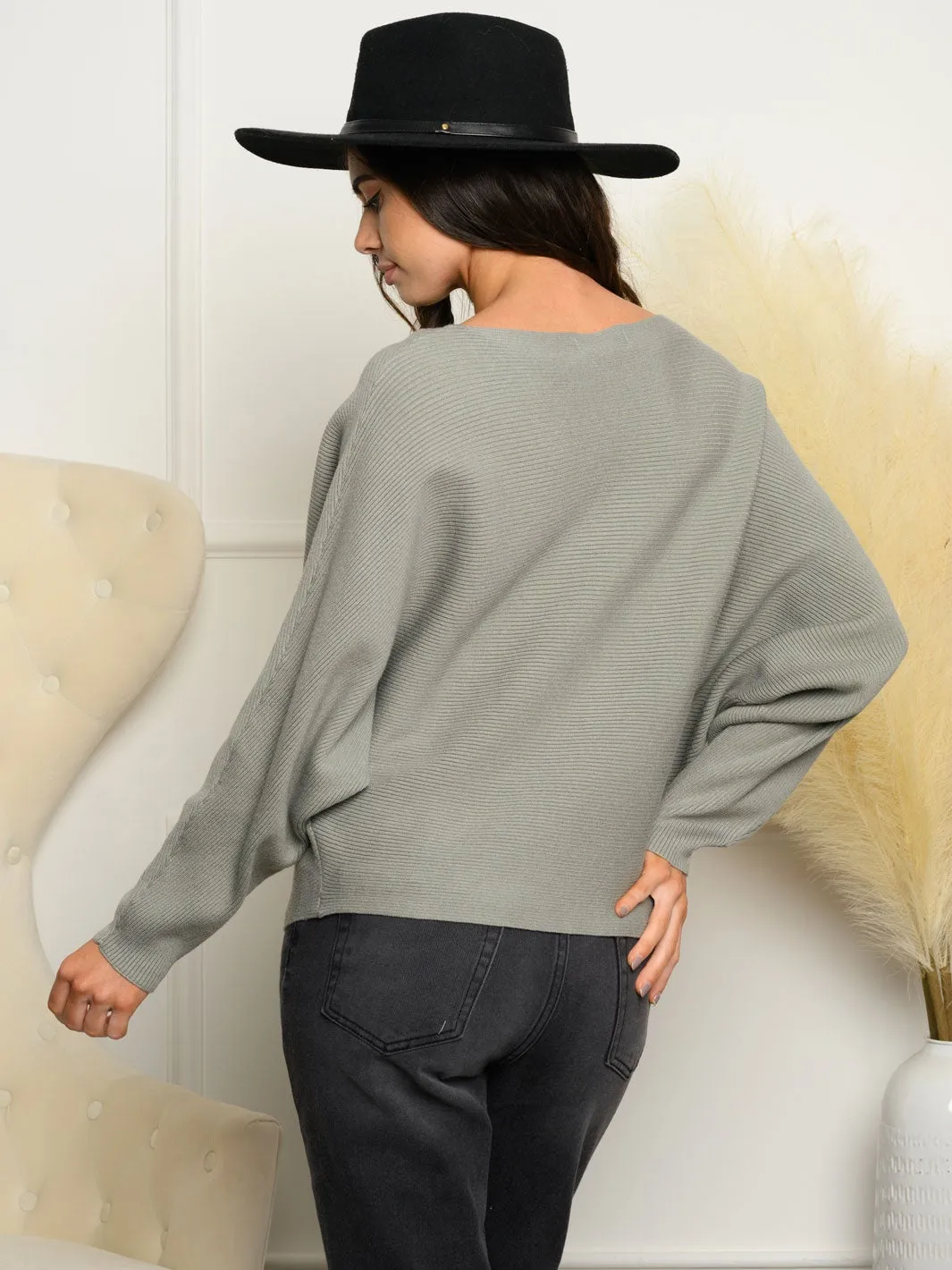 WOMEN'S LONG SLEEVE LOOSE FIT TOP