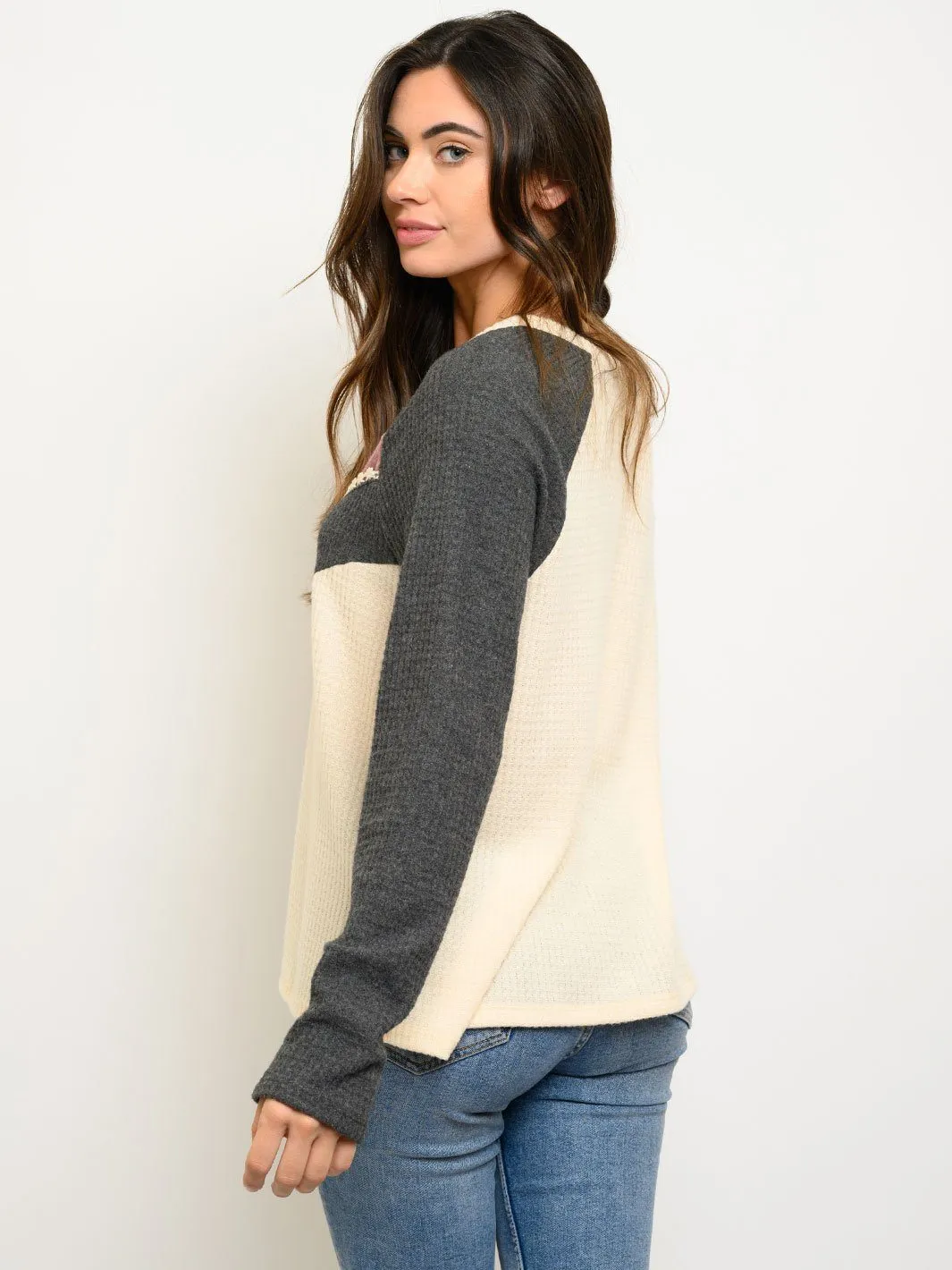 WOMEN'S LONG SLEEVE MULTI TOP