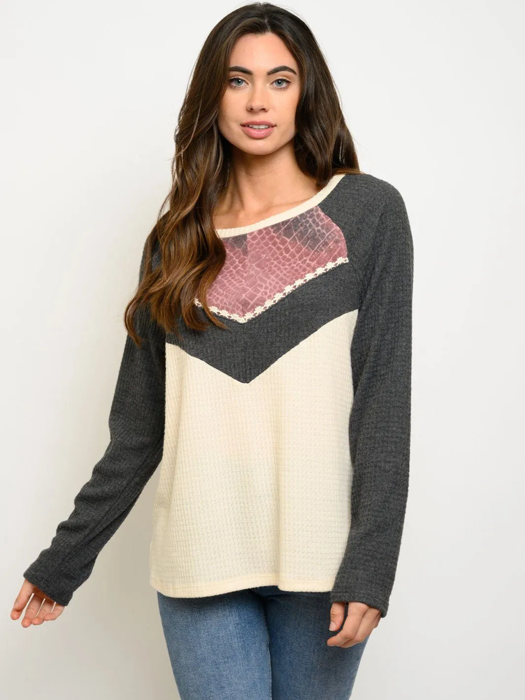 WOMEN'S LONG SLEEVE MULTI TOP
