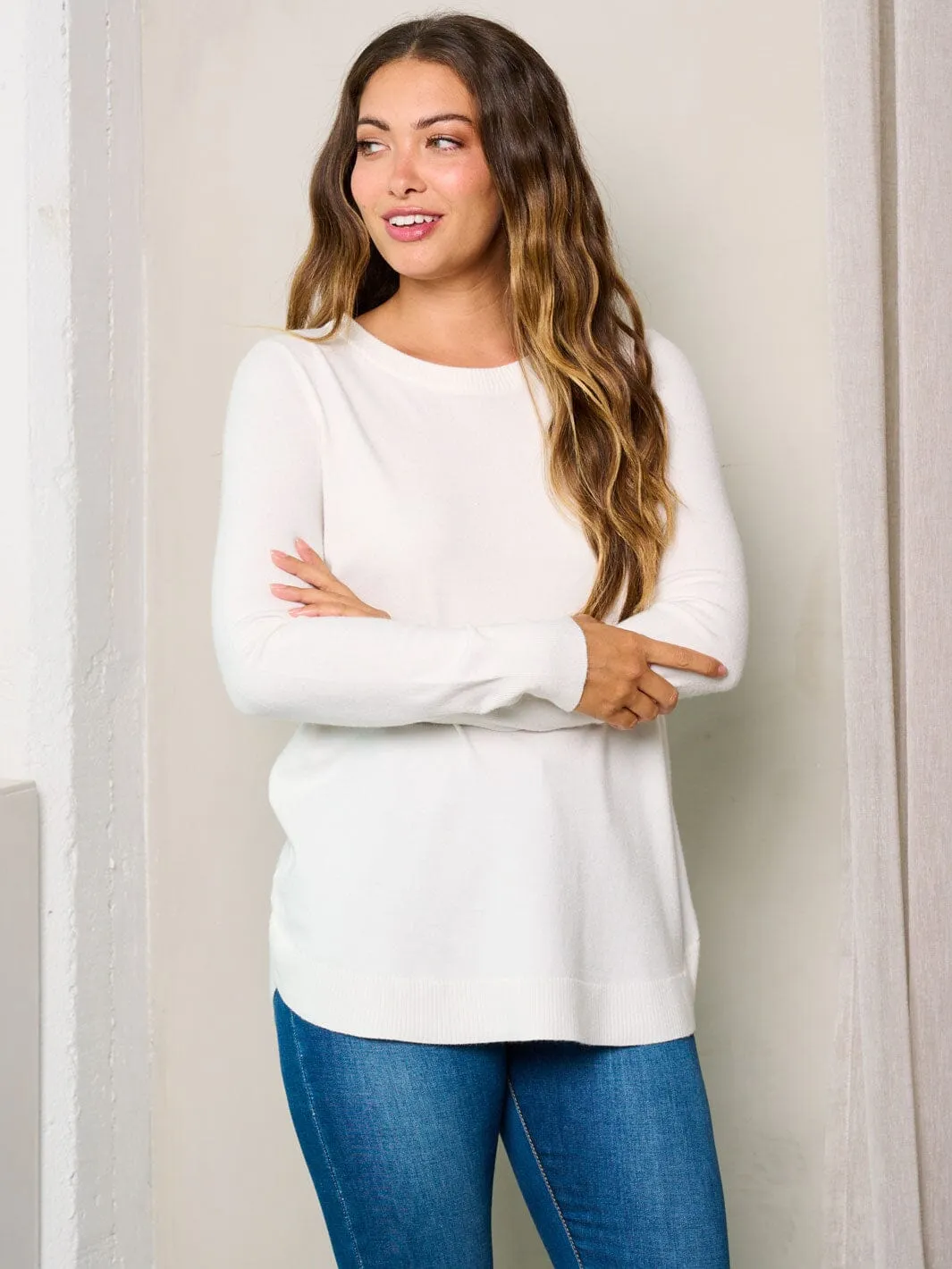 WOMEN'S LONG SLEEVE SOLID TOP
