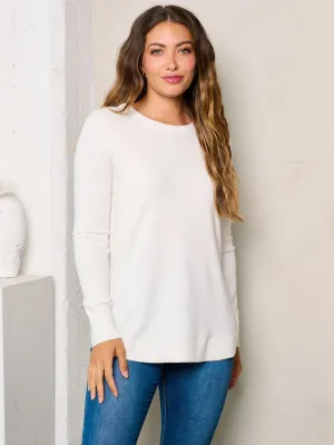 WOMEN'S LONG SLEEVE SOLID TOP
