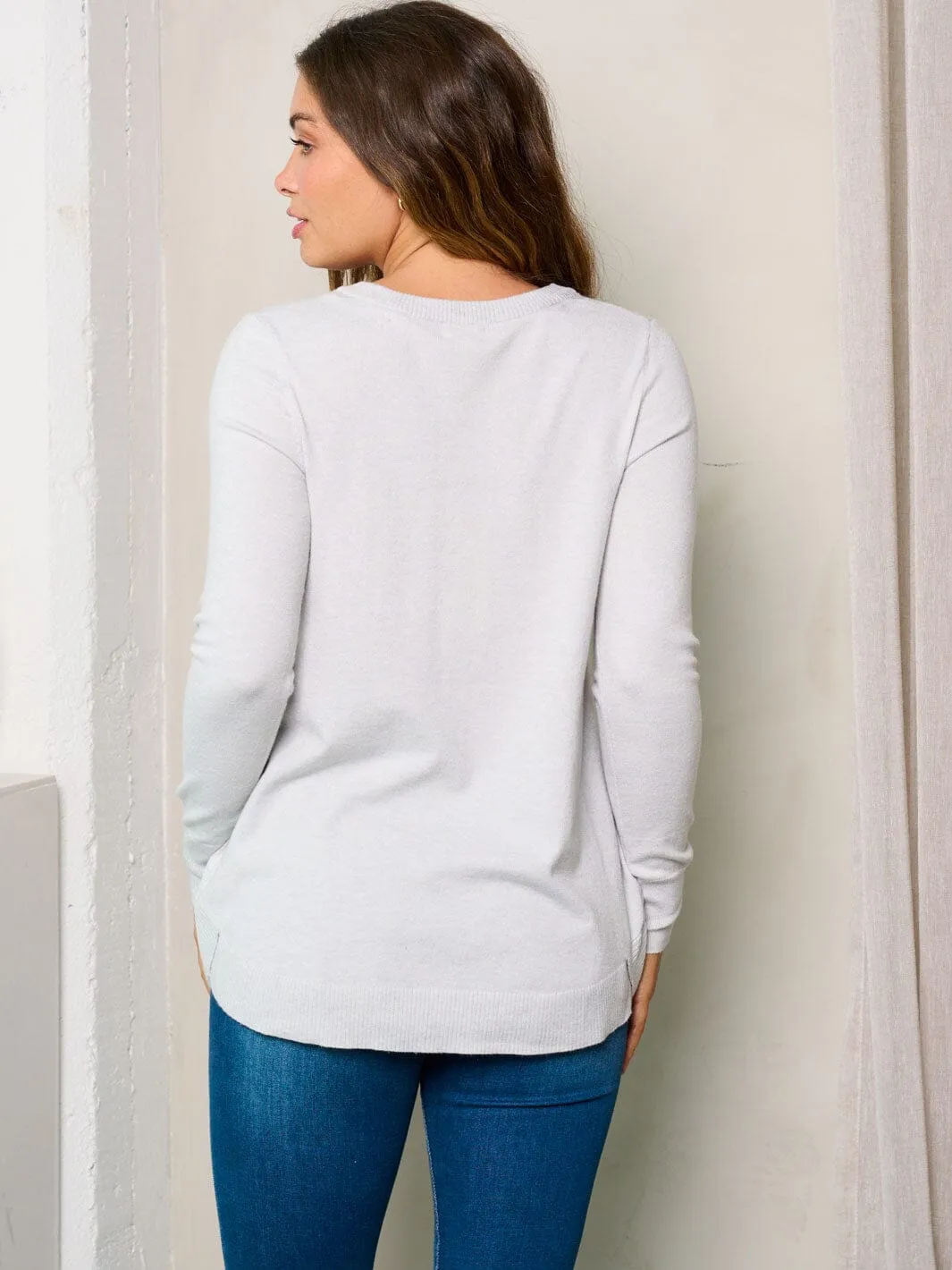 WOMEN'S LONG SLEEVE SOLID TOP