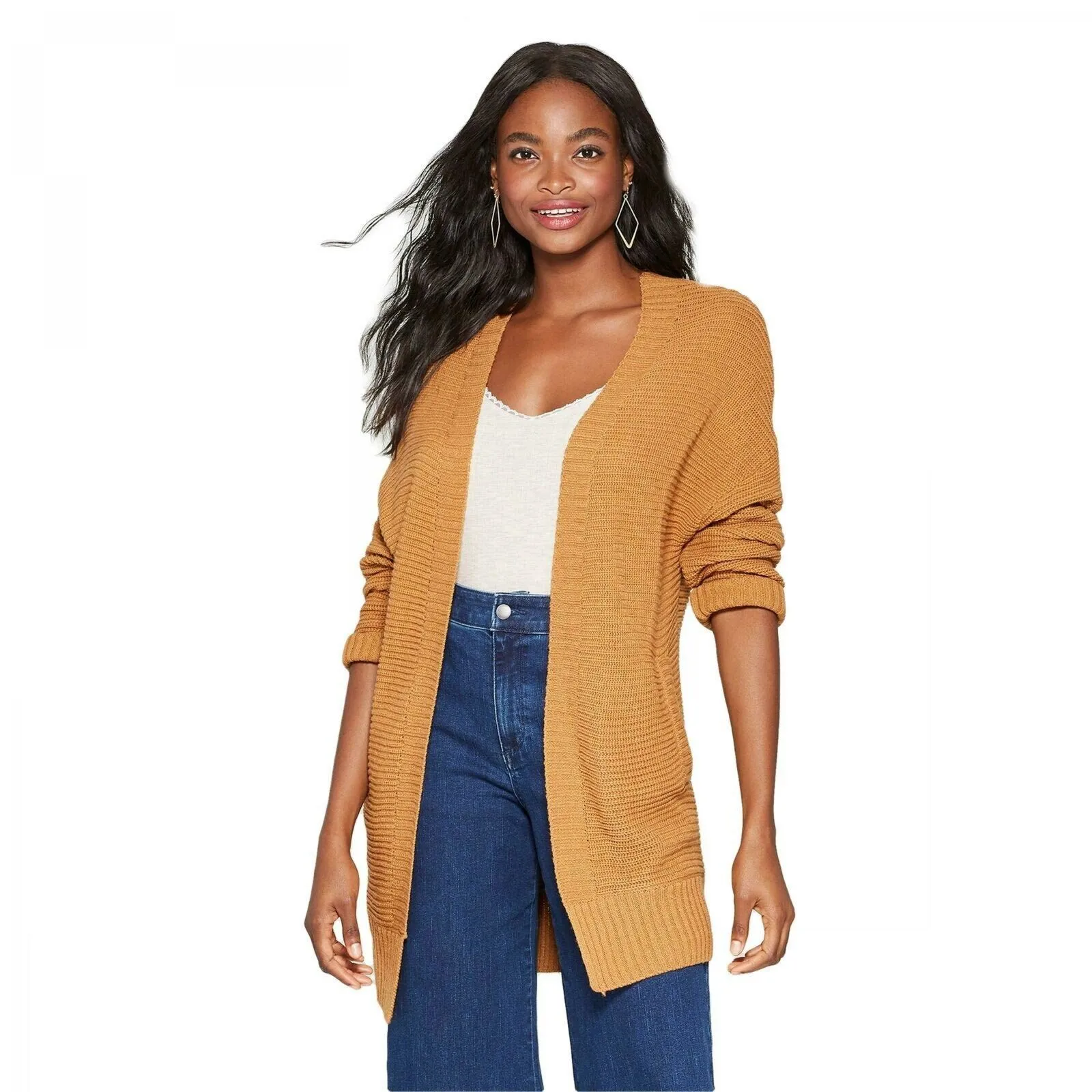 Xhilaration Women's Long Sleeve V-Back Cardigan