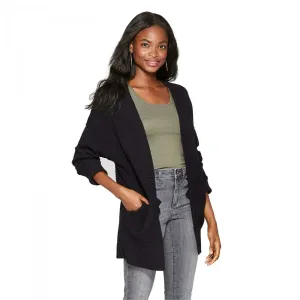 Xhilaration Women's Long Sleeve V-Back Cardigan