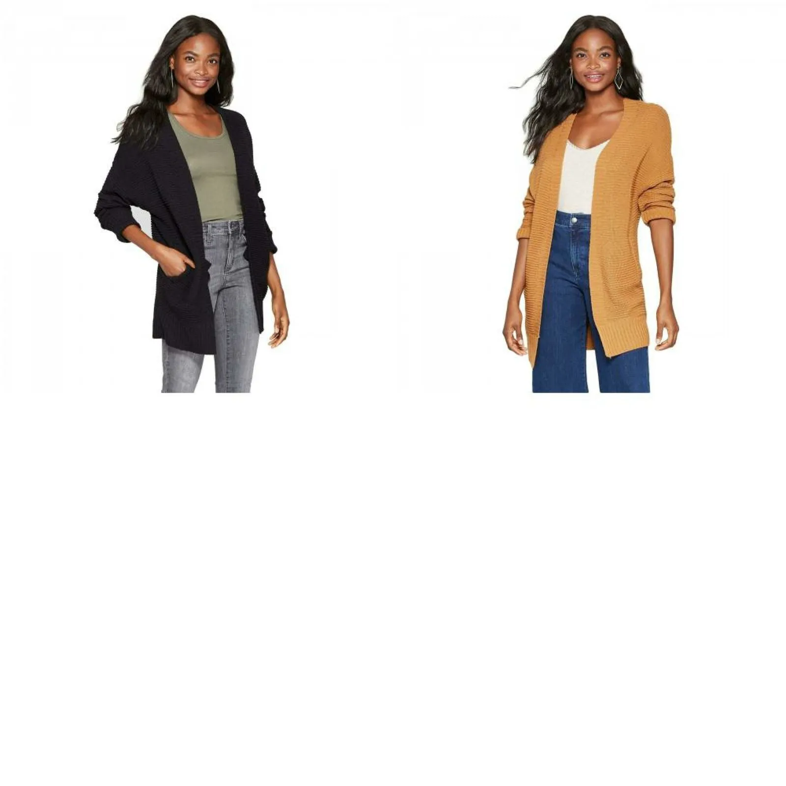 Xhilaration Women's Long Sleeve V-Back Cardigan